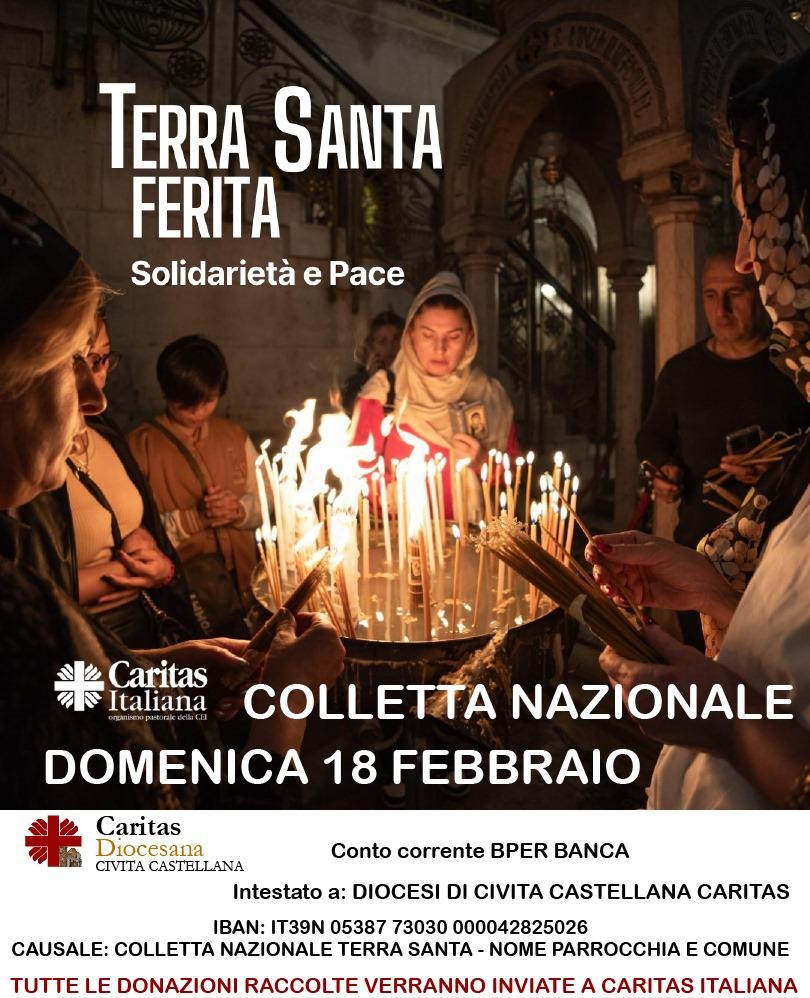 Colletta Nazionale Caritas Italiana per la Terra Santa